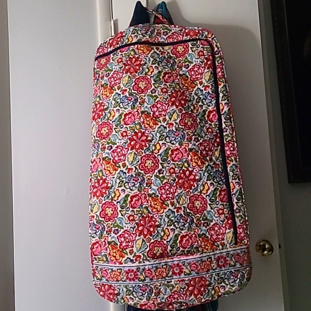 Vera Bradley quilted floral garment bag. Used once.